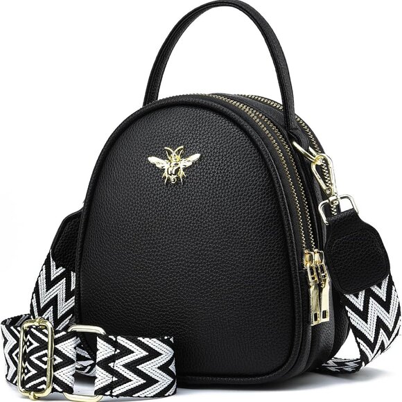 Lightweight PU Leather Crossbody Bag for Women Large Capacity Phone Purse - Picture 1 of 7